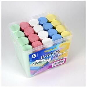 Giant Chalk Sidewalk chalk 20 Piece Set Kids Art Outdoor
